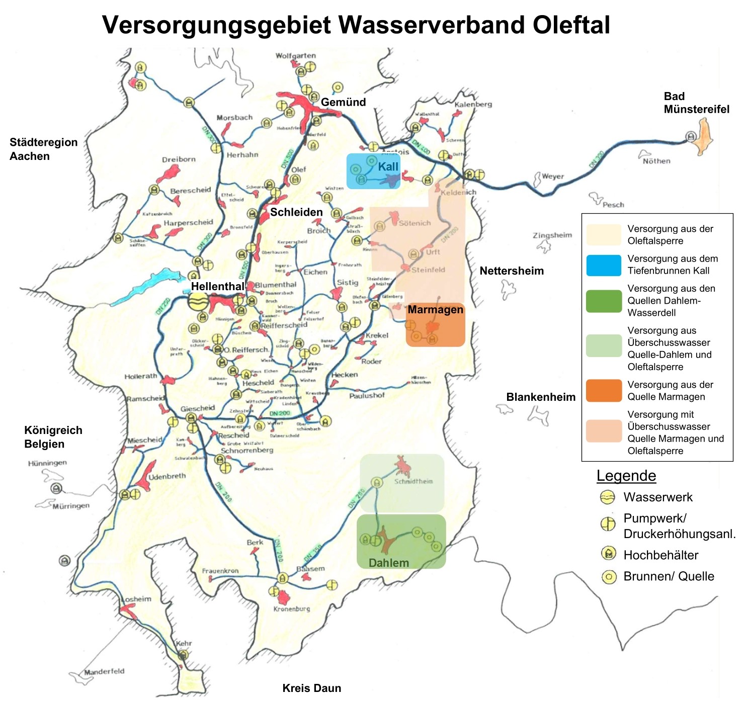 Versorgungsbereich des WVO